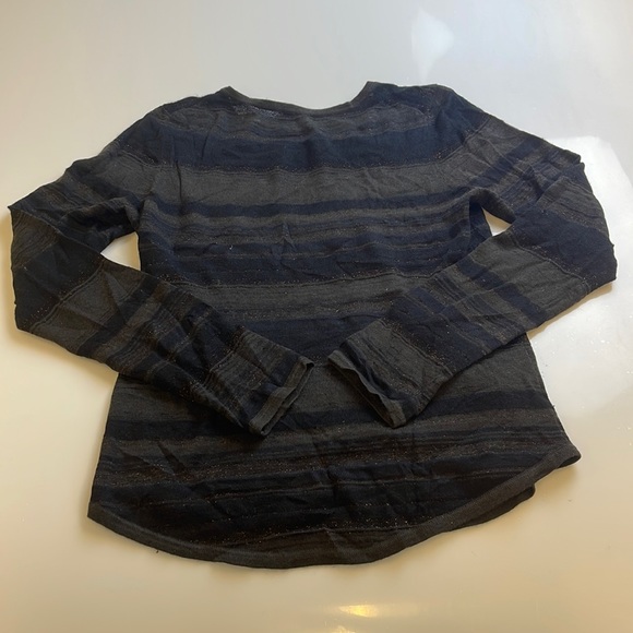 Theory Striped Oversized Cardigan On Cashmere - Picture 4 of 4